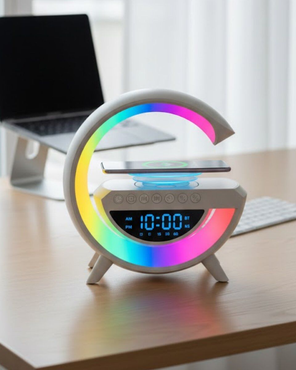 Bluetooth Hoparlör RGB Aydınlatmalı USB TF Kart FM Özellikli