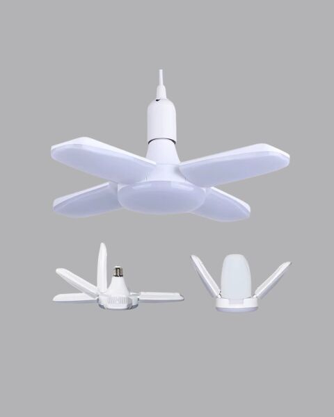 Tasarruflu Pervane LED Ampül 4 Kollu 60 Watt Geniş Alan Aydınlatma