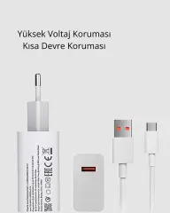 Turbo 120W Hızlı Şarj Cihazı Type-C Kablolu