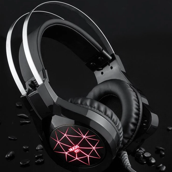 ALLY N1 RGB Gaming Kulaküstü Kablolu Oyuncu Kulaklığı Gürültü Engelleyici Kulaklık-(5775)