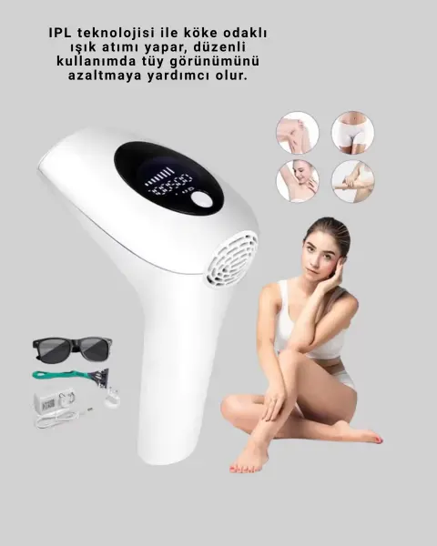 IPL Teknolojili Erkek Ve Kadın Kullanımına Uygun Lazer Epilasyon Cihaz