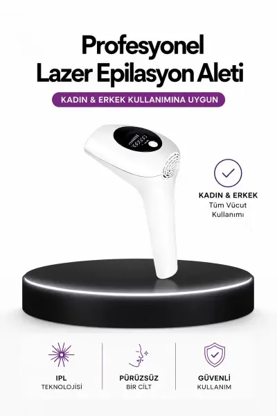 IPL Teknolojili Erkek Ve Kadın Kullanımına Uygun Lazer Epilasyon Cihaz