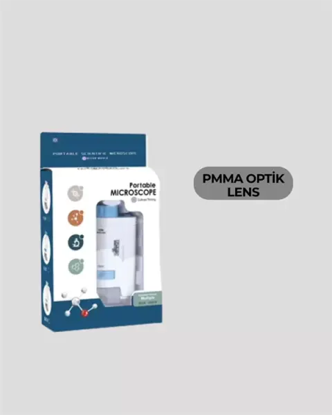 PMMA Optik Lensli Kompakt Taşınabilir Mikroskop Yeni Nesil