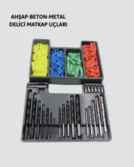 Matkap Ucu Seti 24 Parça Organizer Kutulu Ahşap Metal Beton Uyumlu Yeni Nesil