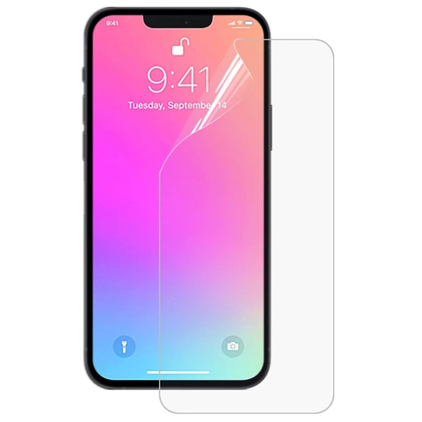 iPhone 13 Mini 5.4 Full Kaplama Hidrojel Film Full Ekran Koruyucu-(5775)