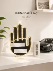 Aracınız İçin Eğlenceli ve Güvenli İletişim: LED Jest Lambası Uzaktan Kumandalı Kolay Montaj