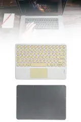 Touchpad Tüm Cihazlara Uyumlu Bluetooth Klavye Touchpad Slim Kablosuz Wifi Q Klavye