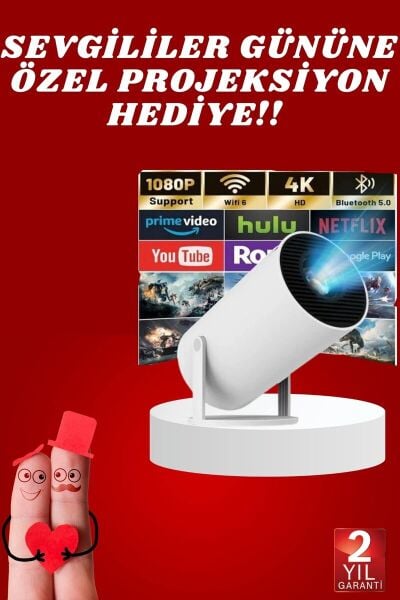 Sevgiliye Özel Hediye Ayaklı Sinema Projektörü Projeksiyon