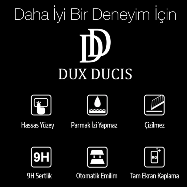 Dux Ducis Xiaomi Mi 10T Lite Tempered Cam Ekran Koruyucu 9D Full Kaplama-(5775)