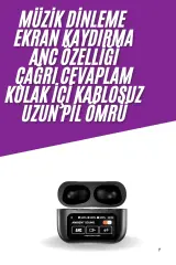 2025 Model Bluetooth Kulaklık Dokunmatik Ekran Yüksek Ses Kalitesi Yeni Nesil