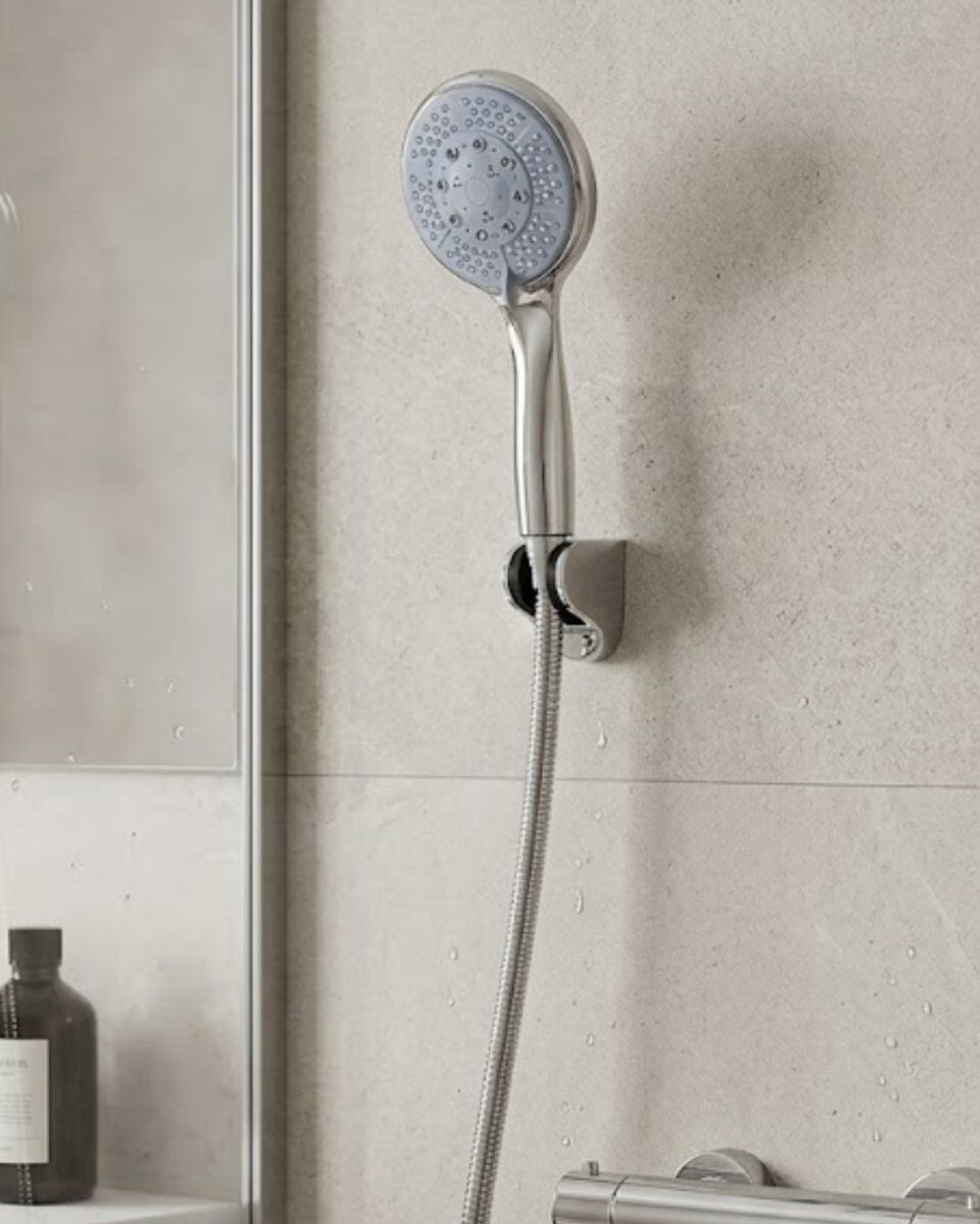 Çok Fonksiyonlu 4 Kademeli El Duşu Seti Spiral Hortumlu Banyo Duş Başlığı