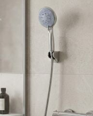 Çok Fonksiyonlu 4 Kademeli El Duşu Seti Spiral Hortumlu Banyo Duş Başlığı
