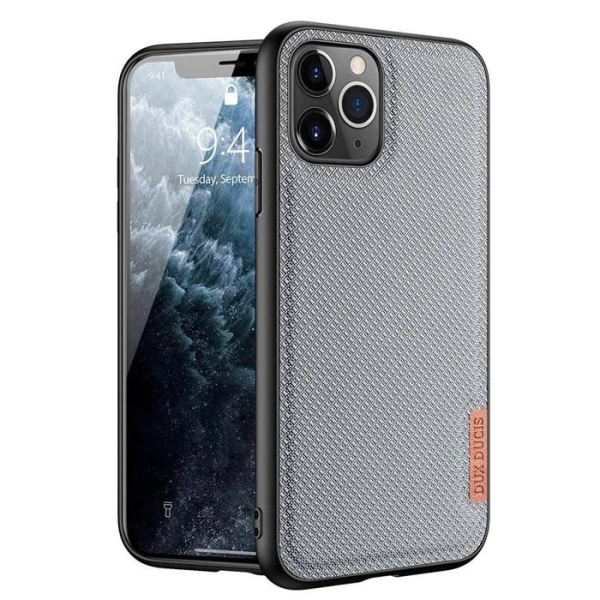 Dux Ducis Fino Serisi iPhone 11 Pro 5.8inç Kılıf Premium Dokuma Silikon Kılıf-(5775)