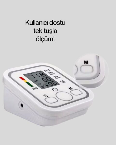 Elektronik Tansiyon Ölçer LCD Dijital Ekranlı