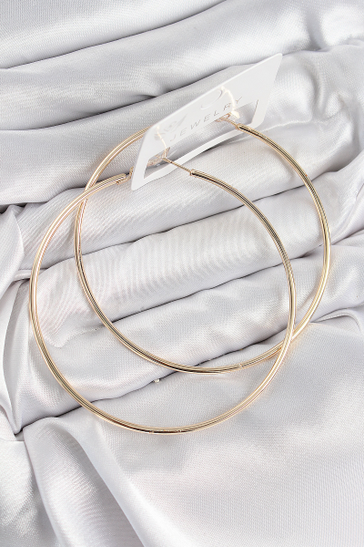 Pirinç Halka Model Gold Renk Kadın Küpe 5886