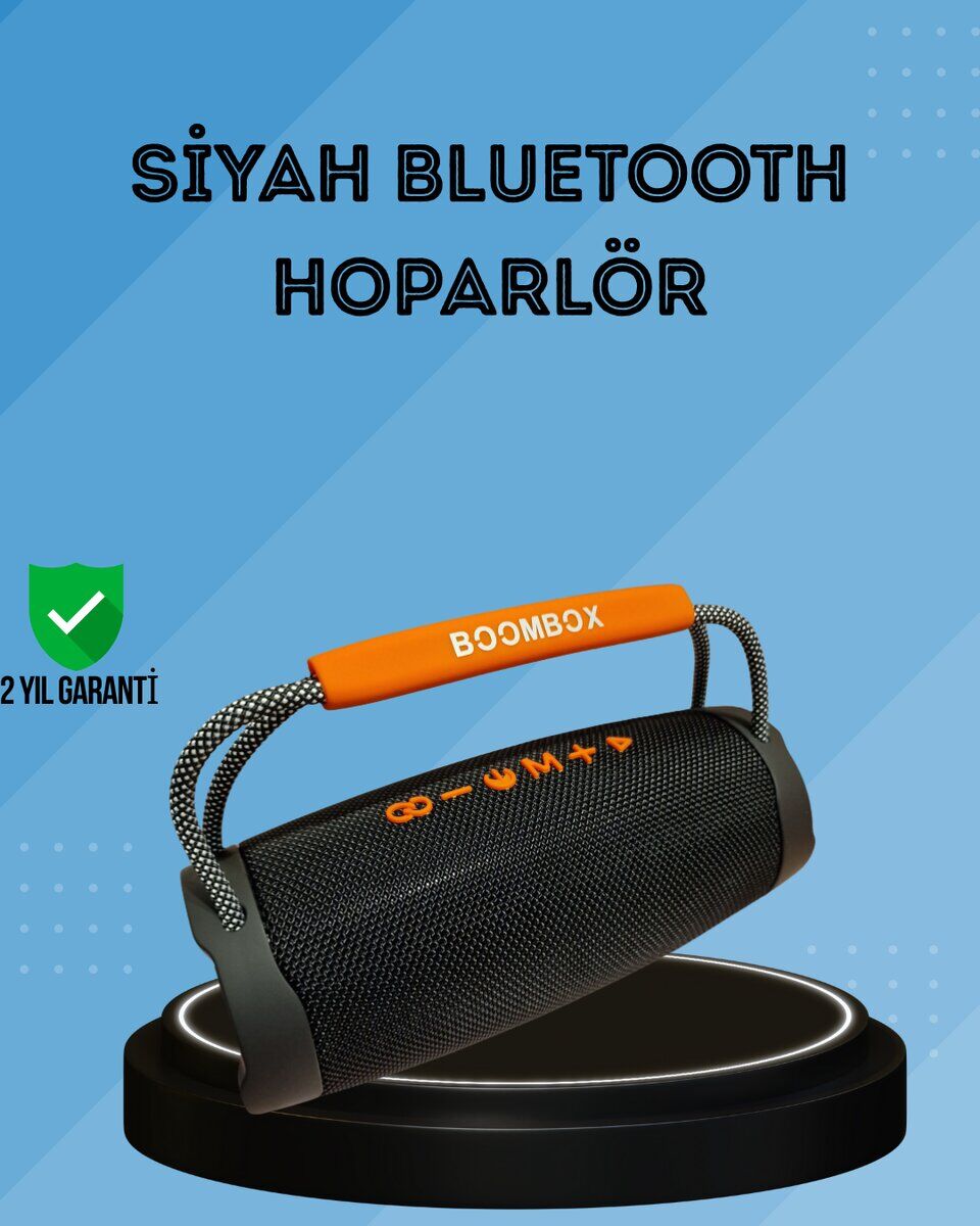 RGB Efektli Derin Baslı Kablosuz Taşınabilir Hoparlör