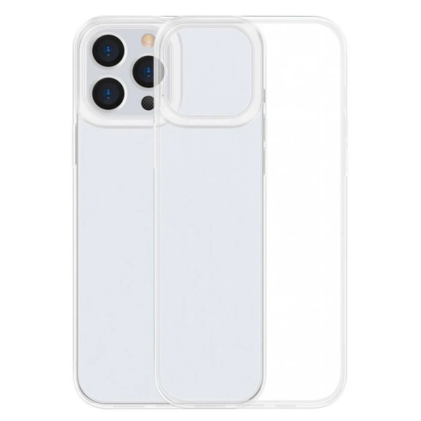 Baseus Simple Case iPhone 13 Pro Max İnce Silikon Şeffaf Kılıf-(5775)