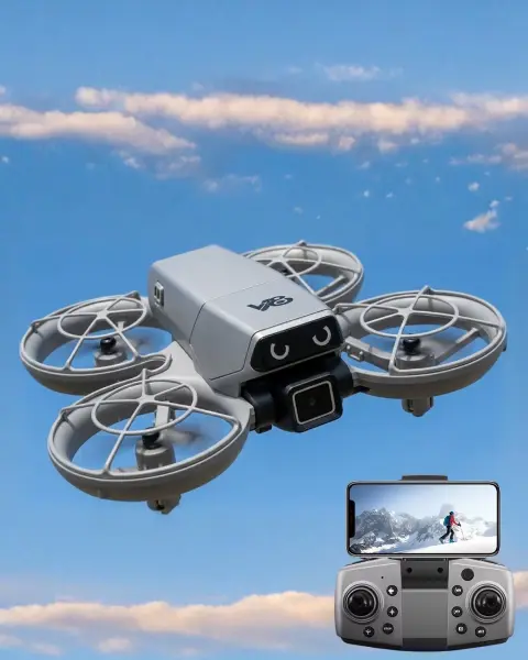 Kameralı Mini Drone Optical Flow Hover APP Kontrollü