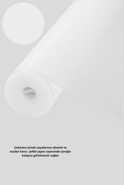 10 Metre Silikon Tabanlı Şeffaf Çekmece Düzenleyici Aparat