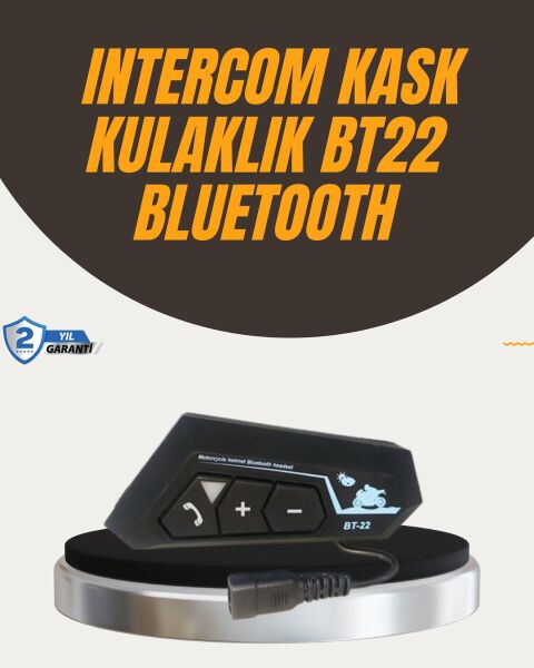 Su Geçirmez BT22 Bluetooth Kask Kulaklığı GPS ve Müzik Uyumlu