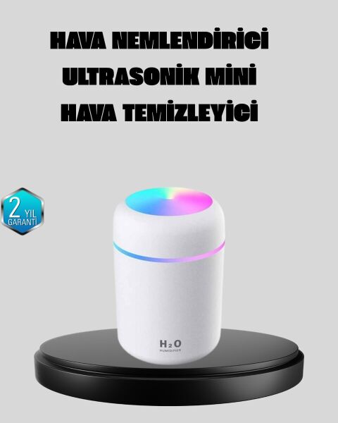 Taşınabilir USB Mini Nemlendirici – LED Aydınlatmalı Çift Püskürtme Modu