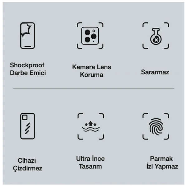 iPhone 11 Pro Max 6.5inç Gold Çerçeve Kamera Korumalı Bumper Kılıf-(5775)