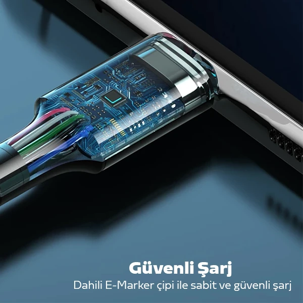 ALLY USB Type-C PD3.1 100W(20V-5A) Hızlı Veri Şarj Kablosu 1metre-(5775)