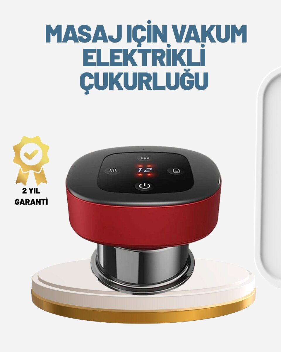 Akıllı Vakumlu Kupa Masaj Cihazı Ağrı Giderici ve Rahatlatıcı Terapi