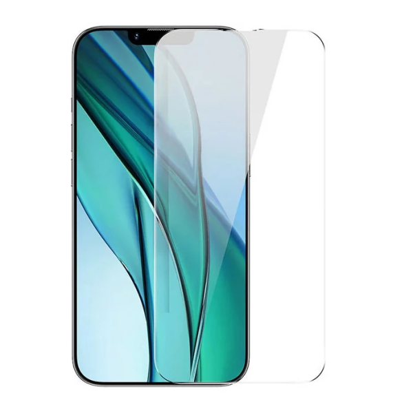 Baseus Crystal Serisi iPhone 15 Plus Full Koruma Tempered Cam Ekran Koruyucu 2 Adet Set-(5775)