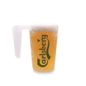 Stoklanabi̇li̇r Kulplu Bardak 568 Ml Pp Şeffaf