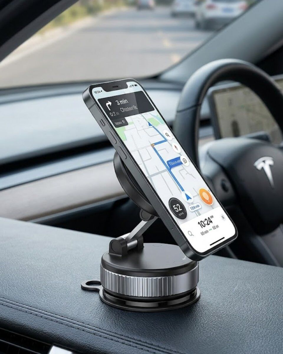 Manyetik Araç Telefon Tutucu 360° Döner Katlanabilir Telefon Standı