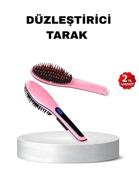 Dijital Ekranlı Seramik Saç Düzleştirici Tarak – 5 Kademeli Isı Ayarı İyon Kontrollü
