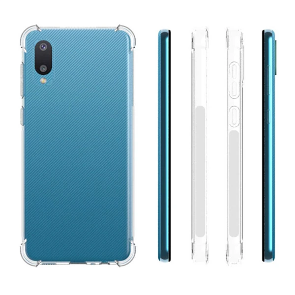 SM Galaxy A02 - M02 Anti-Drop Shockproof Darbe Emici Silikon Kılıf-(5775)