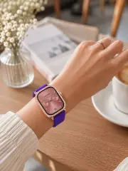 3 Kordonlu Rose Gold Kasalı Kadın Akıllı Saat Seti