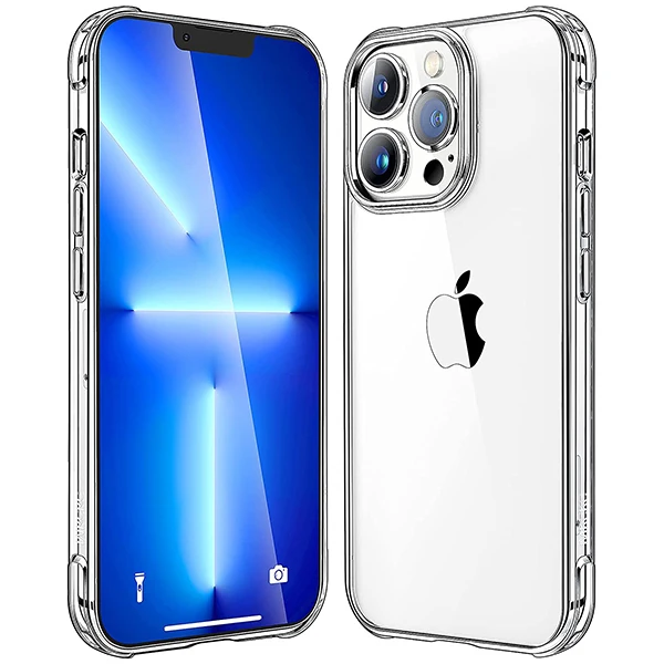 iPhone 13 Pro 6.1inç Anti-Drop Shockproof Darbe Emici Silikon Kılıf-(5775)