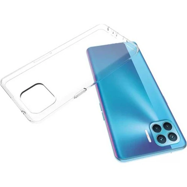 OPPO Reno F17-A73 2020 Anti-Drop Shockproof Darbe Emici Silikon Kılıf-(5775)