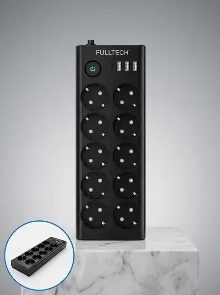 USB ve Type-C Şarj Özellikli 10'lu Çoklu Priz