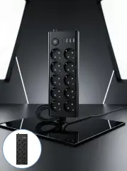 USB ve Type-C Çıkışlı 10'lu Akım Korumalı Çoklu Priz Güç Dağıtıcı