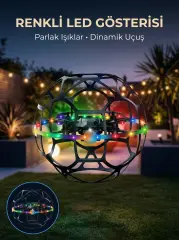 Şarjlı Futbol Topu Tasarımlı Mini Drone LED Aydınlatmalı Akıllı