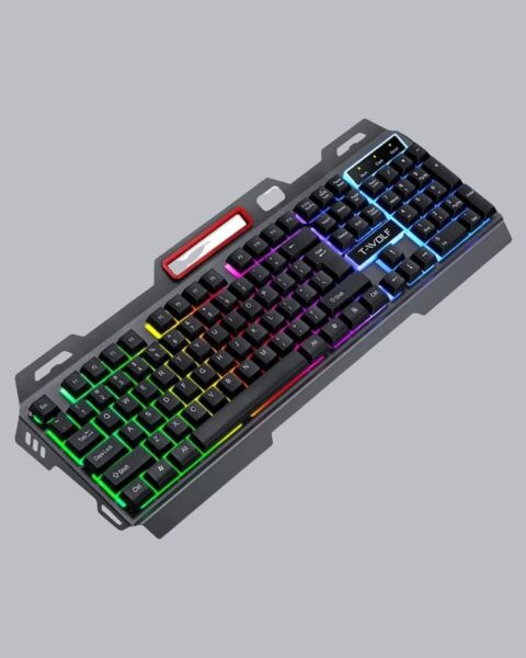 RGB Işıklı Oyuncu Klavye Mouse Seti – Türkçe Q Ayarlanabilir DPI Ergonomik ve Dayanıklı Tasarım
