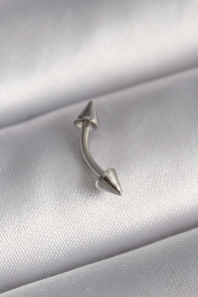 316L Çelik Gümüş Renk Çivi Model Piercing 5886