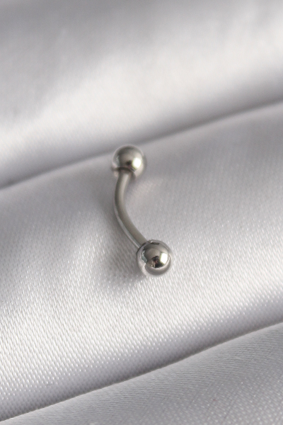 316L Çelik Gümüş Renk Topçuk Model Piercing 5886