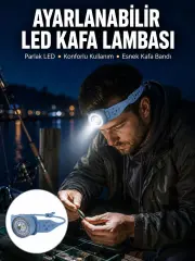 Kampçı Kafa Lambası Su Geçirmez Çok Modlu LED Yeni Nesil