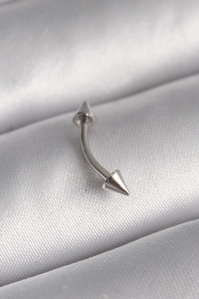 316L Çelik Gümüş Renk Çivi Model Piercing 5886