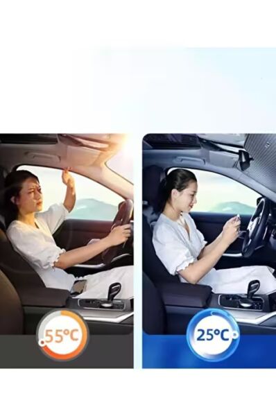 Katlanabilir Oto Ön Cam Güneş Koruma Isı Yalıtımlı Peugeot 3008 Nissan Qashqai Honda Civic Volkswagen Passat