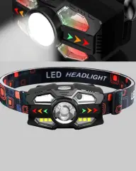 Şarj Edilebilir LED Far Hareket Sensörlü 5 Modlu Outdoor Yeni Nesil