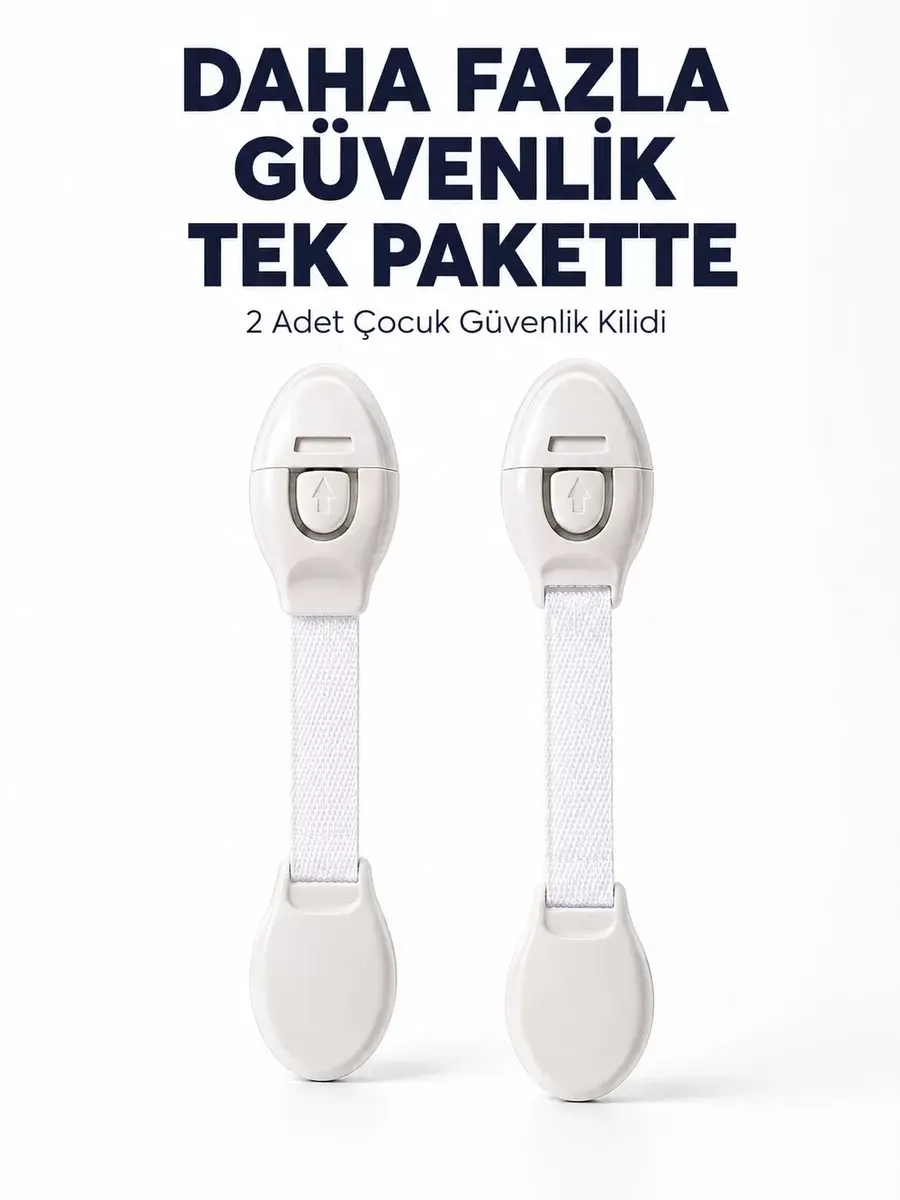 2 Adet Güçlü Yapışkanlı Çocuk Güvenlik Kilidi