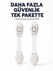 2 Adet Güçlü Yapışkanlı Çocuk Güvenlik Kilidi