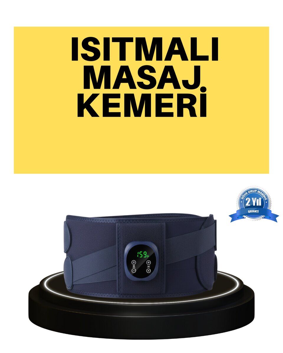 Isıtmalı Masajlı Bel Destek Kemeri Ev Tipi Kullanım