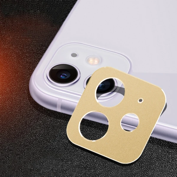 iPhone 11 6.1 3D Metal Kamera Koruyucu Metal Lens-(5775)